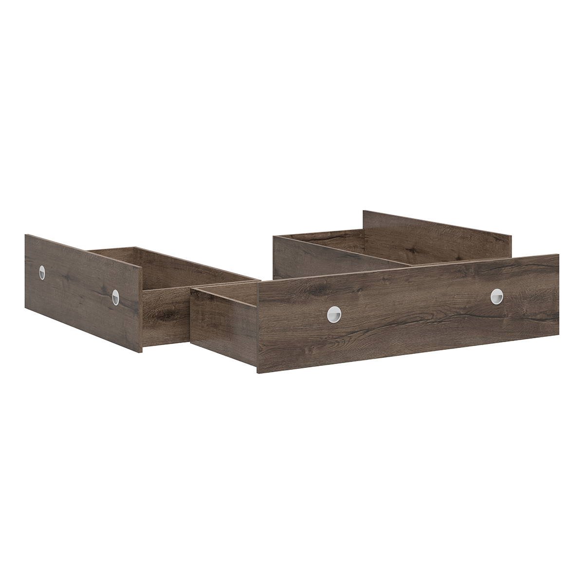 Tiroir pour lit 140x200 Ewen Bois foncé