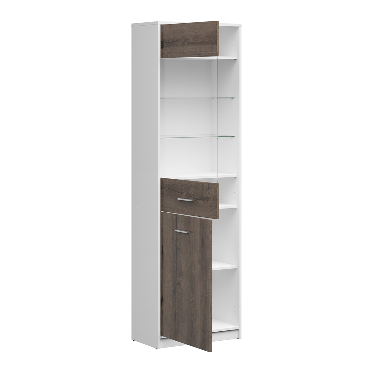 Ewen_blanc_bois_fonce__vitrine_2portes_2