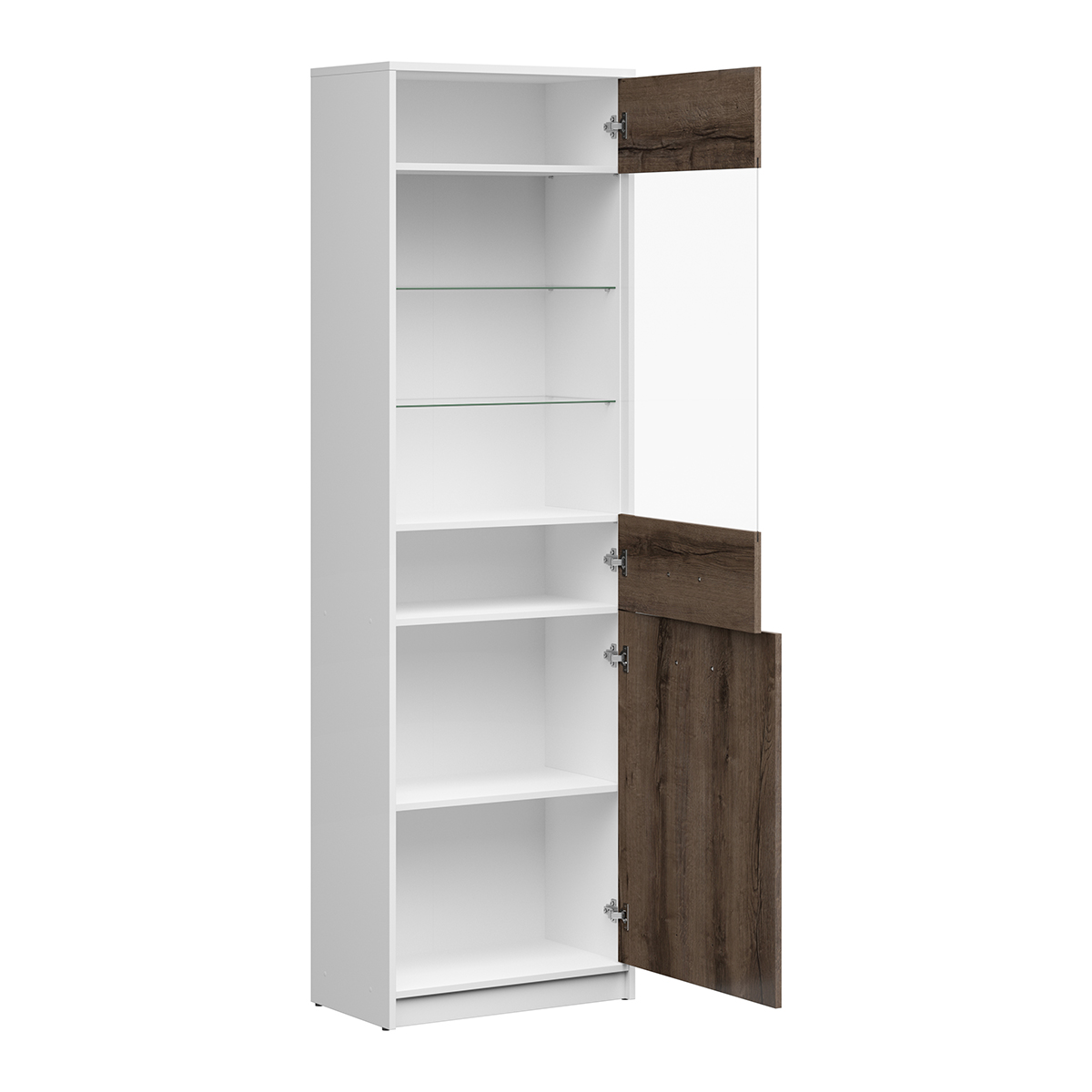Ewen_blanc_bois_fonce__vitrine_2portes_3