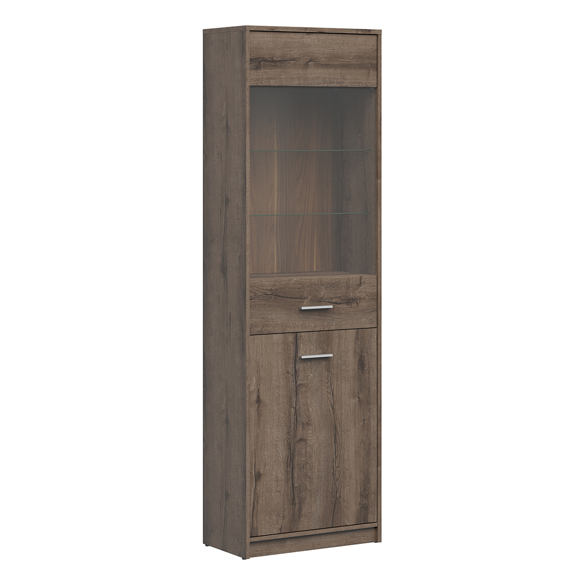 Vitrine 2 portes Ewen Bois foncé