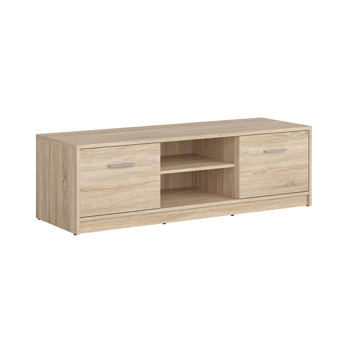Meuble TV 2 portes 138 cm Ewen Bois