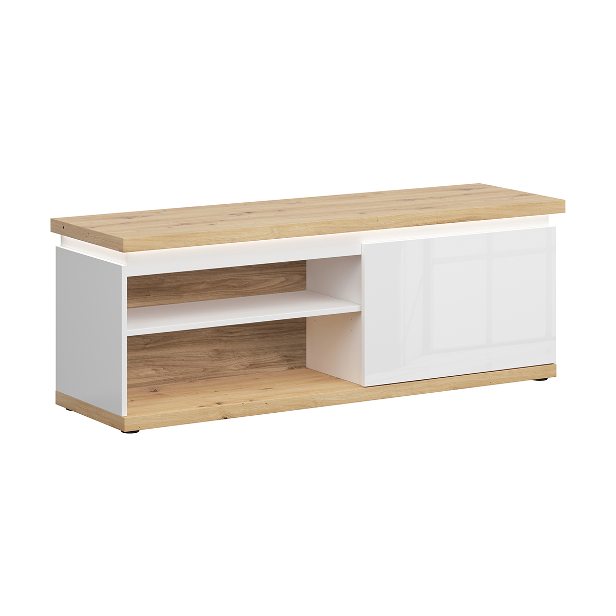 Ilyes_blanc_bois_meuble_TV_1porte_1
