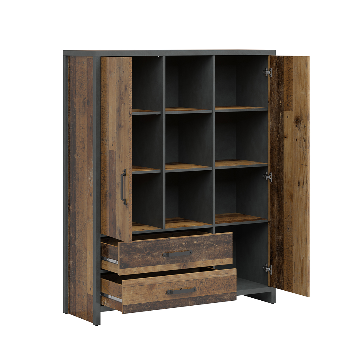 Paul_vieux_bois_anthracite_bibliotheque_2portes_2