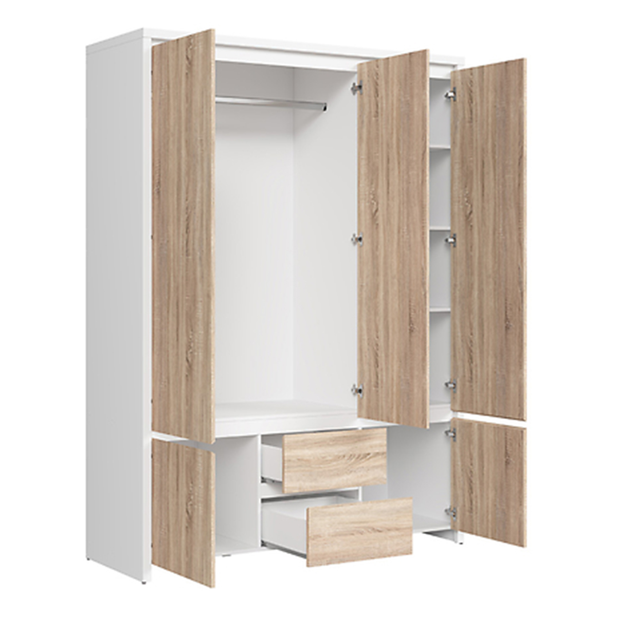Soren_blanc_bois_armoire_3portes_3