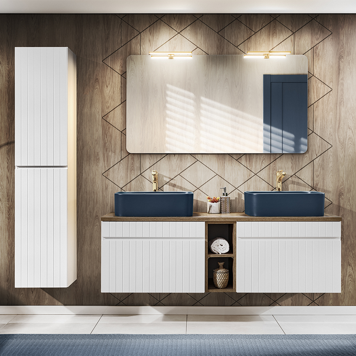 zelie_blanc_salle_de_bain_pack_ambiance_meuble_double_vasque_niche_140cm_colonne_bleu_1