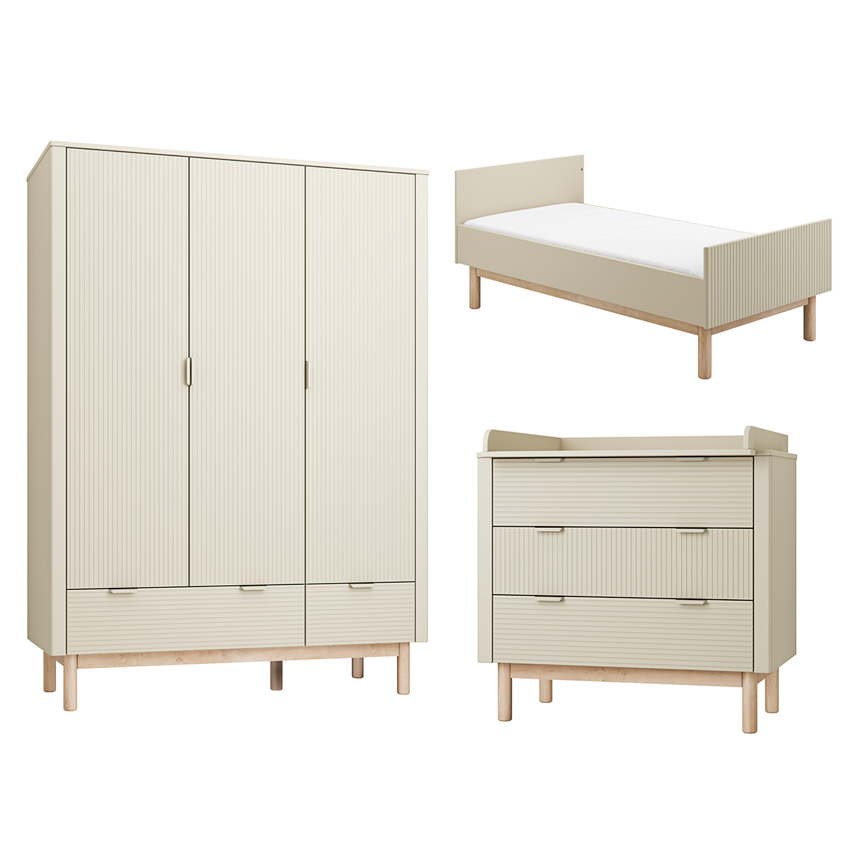 Pinio_Miloo_beige_chambre_lit_70x140_armoire_3portes