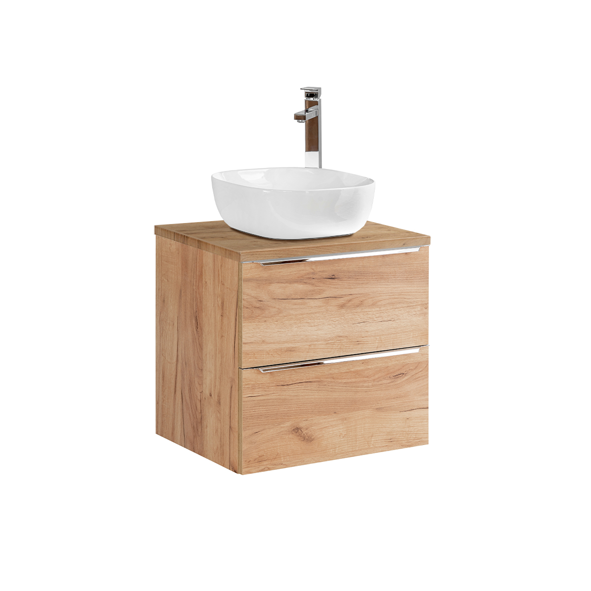 Meuble simple vasque 60cm April Bois