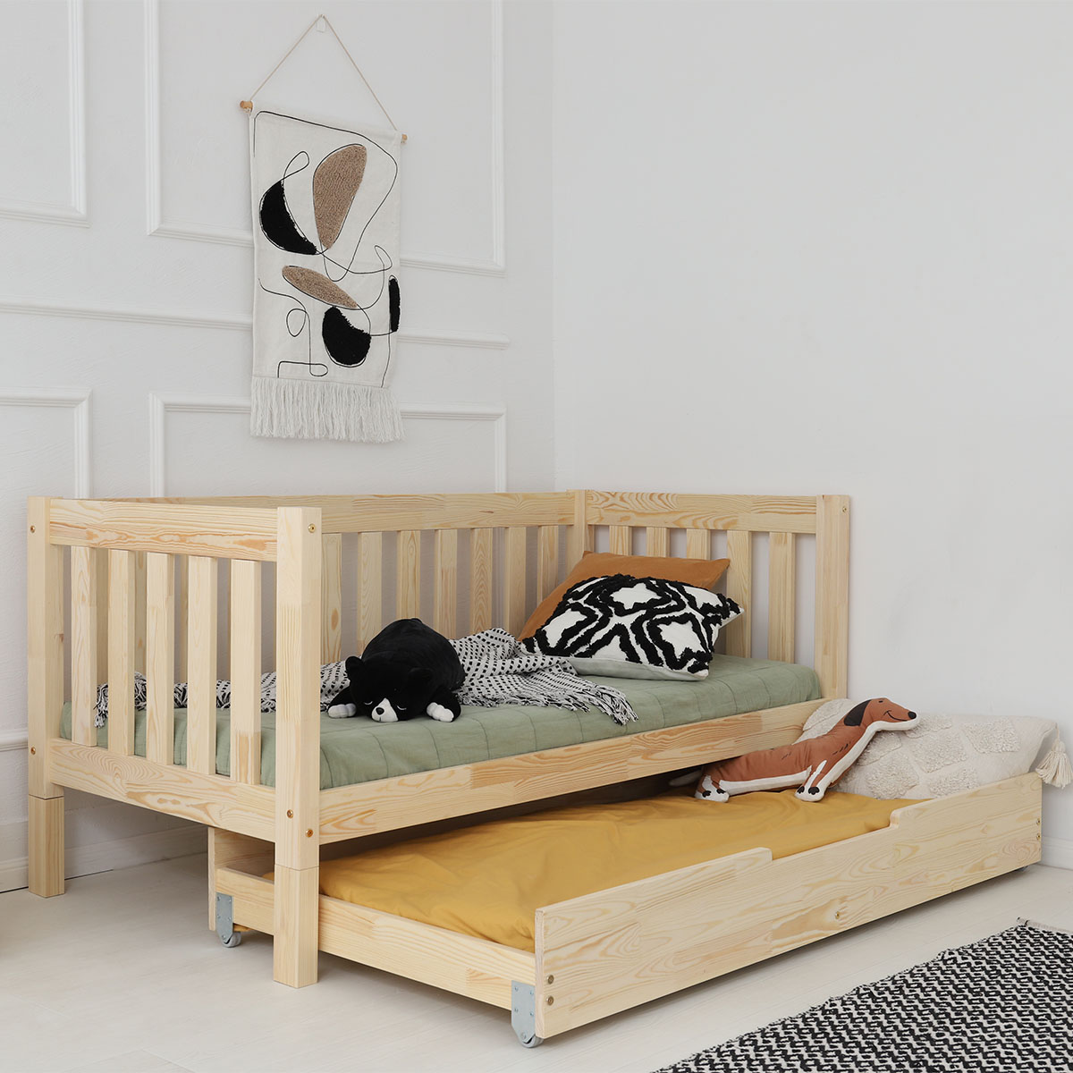 Lit gigogne banquette 90x190 TYKO : Un lit en bois écologique