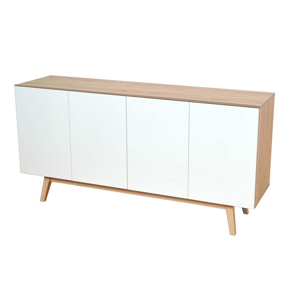 Weber_home_blanc_bois_buffet_4portes_2tiroirs_2