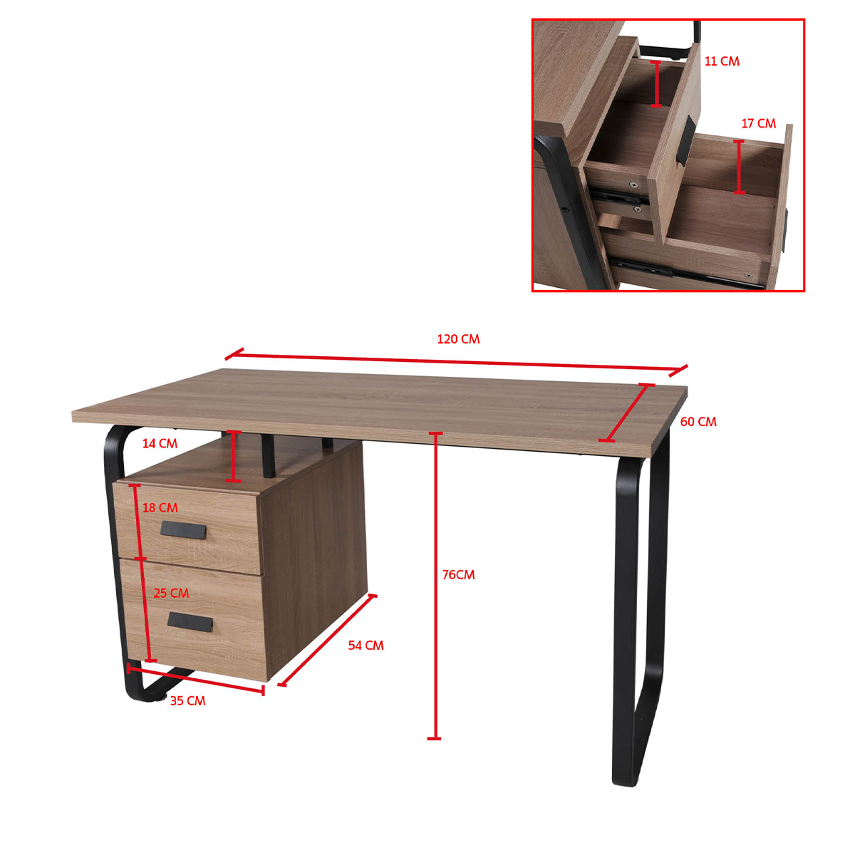 Weber_Austin_chene_noir_bureau_dimensions