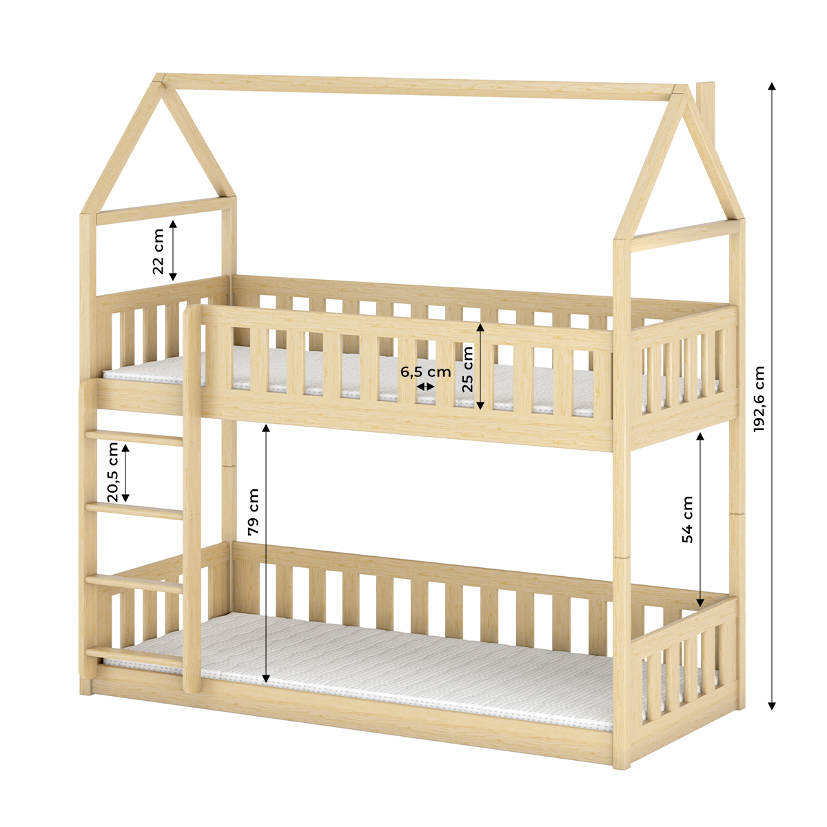 Lit cabane 90x190 barrière sommier et tiroir inclus Daisy - Blanc - Lits  cabanes/Lit cabane avec tiroir - tendresse de bébé