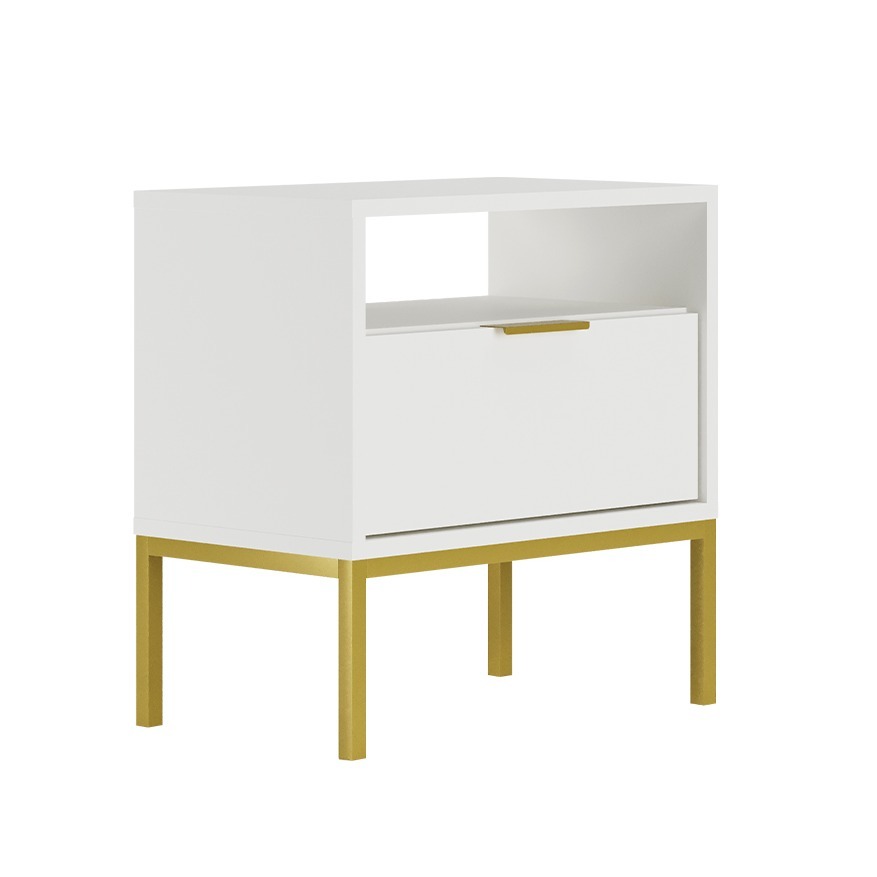 Table de chevet Seattle Blanc