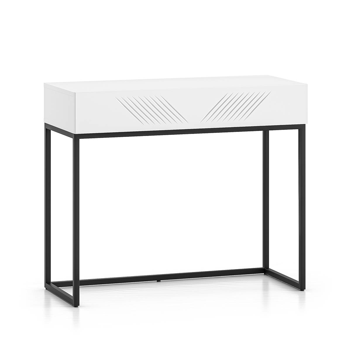 Console Coiffeuse 1 tiroir Aura Blanc