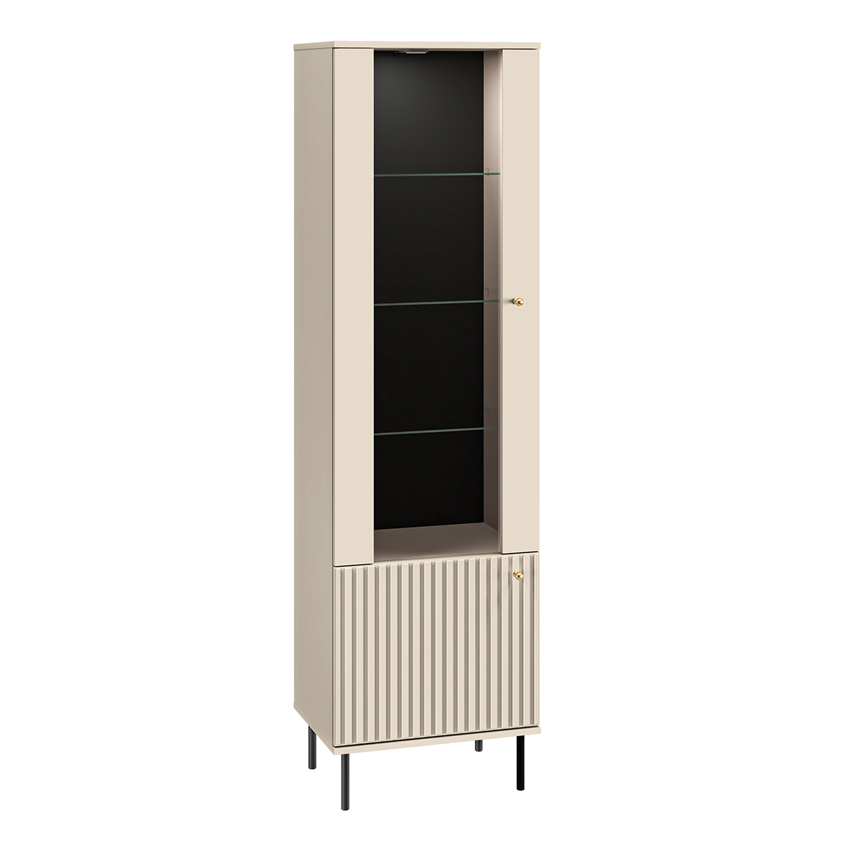 Vitrine 2 portes LED Nova Cachemire
