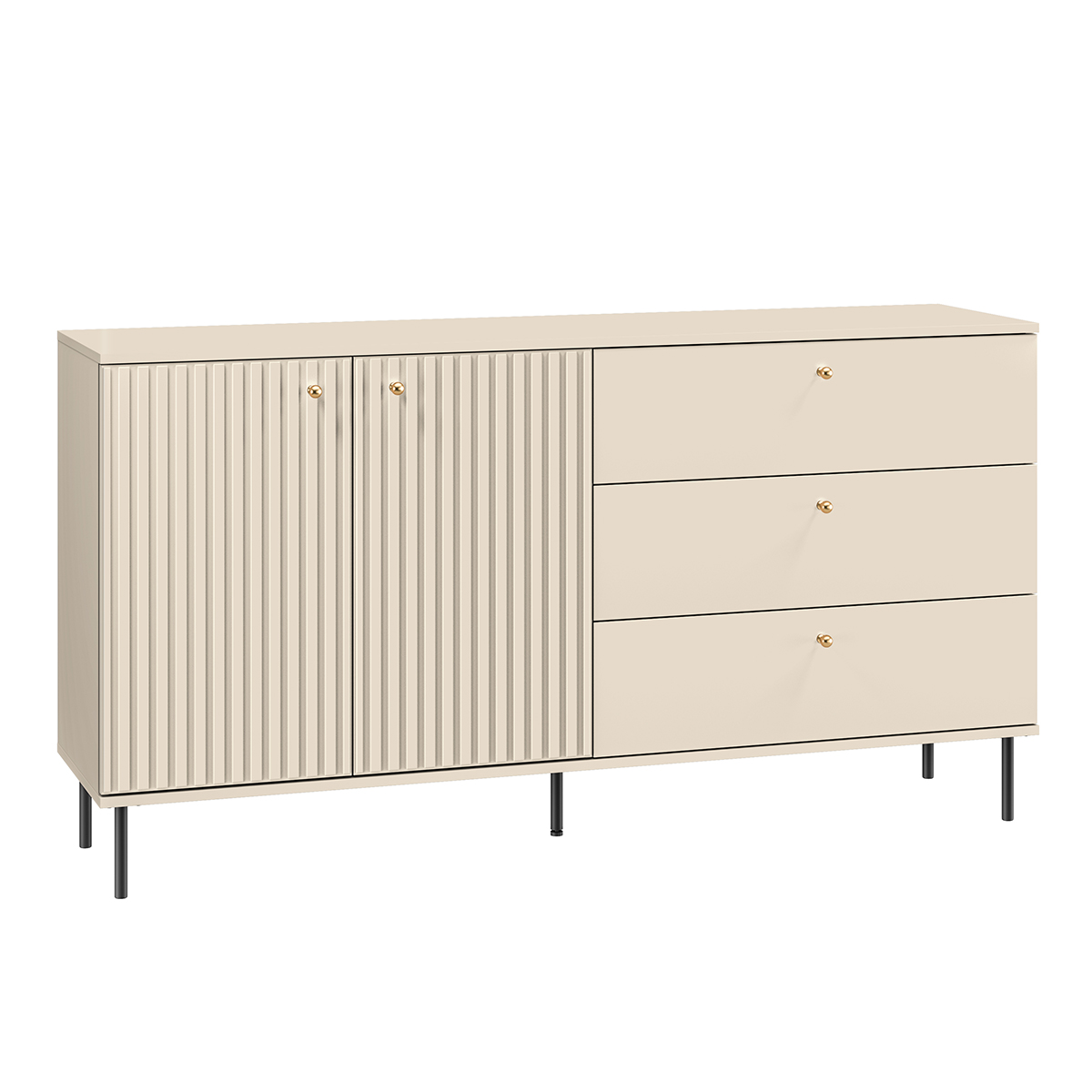 Buffet 2 portes 3 tiroirs Nova Cachemire