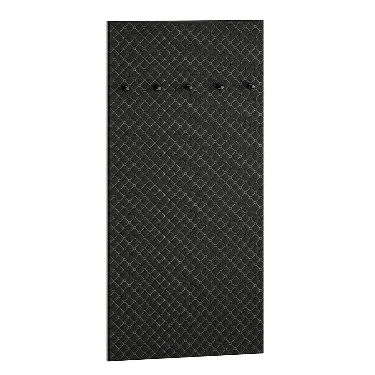 Porte-manteau mural 5 patères Liora Noir