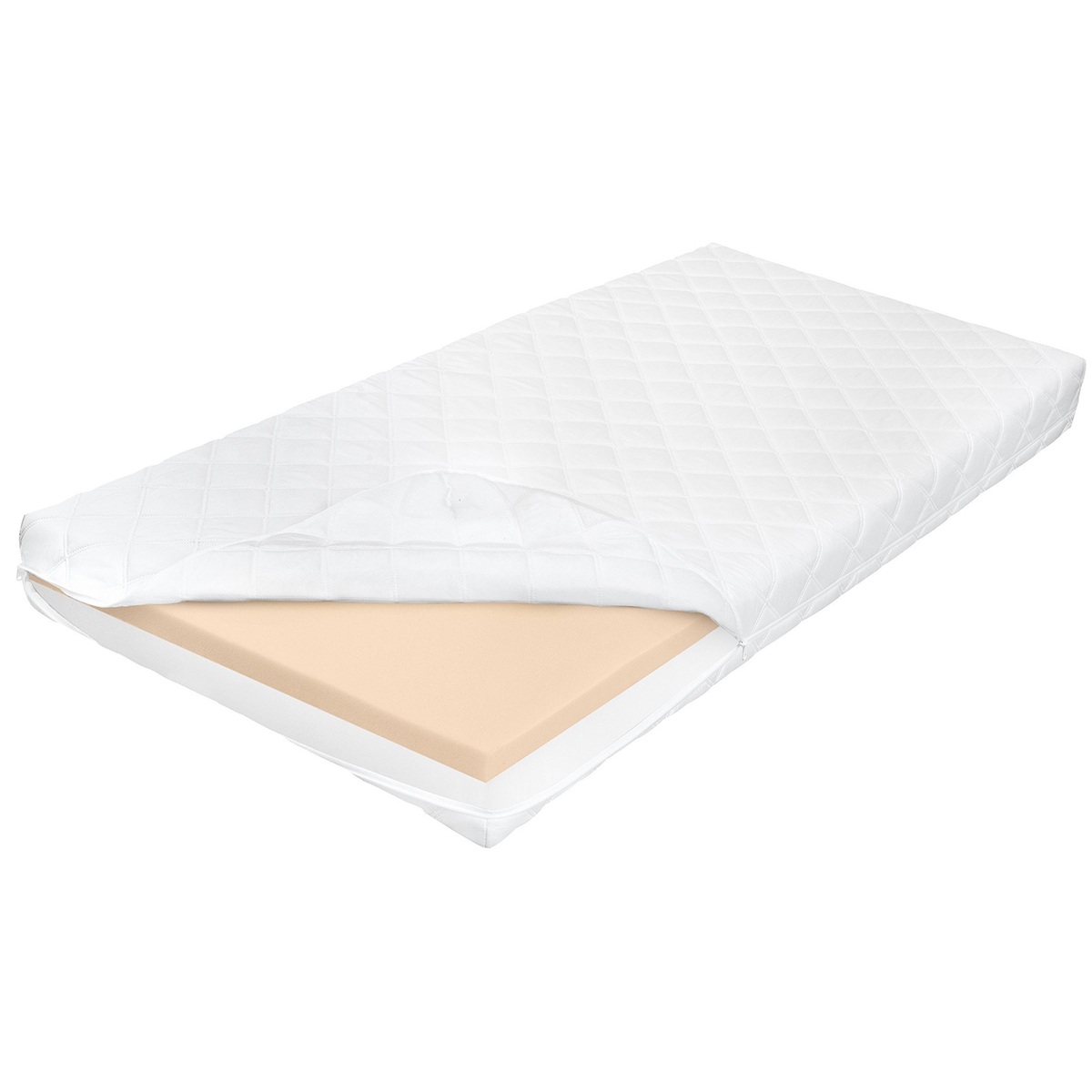 Matelas 90x190 mémoire de forme 18 cm Milo Blanc