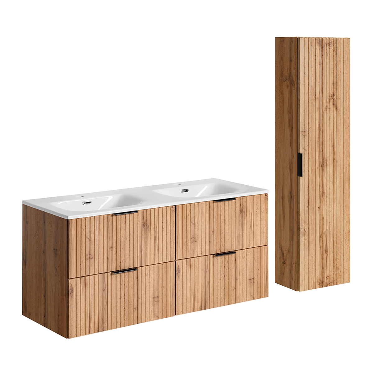 adel-bois-chene-salle-de-bain-meuble-vasque-doulbe-encastre-120cm-colonne-2