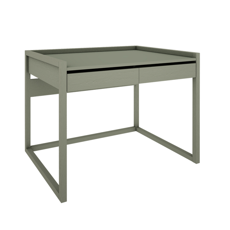 Bureau 2 tiroirs Wood Luck Tweens Vert Eucalyptus