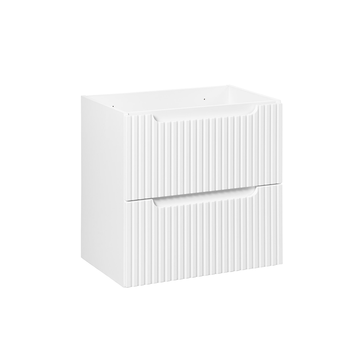 Meuble sous-vasque 60cm 2 tiroirs Riva Blanc