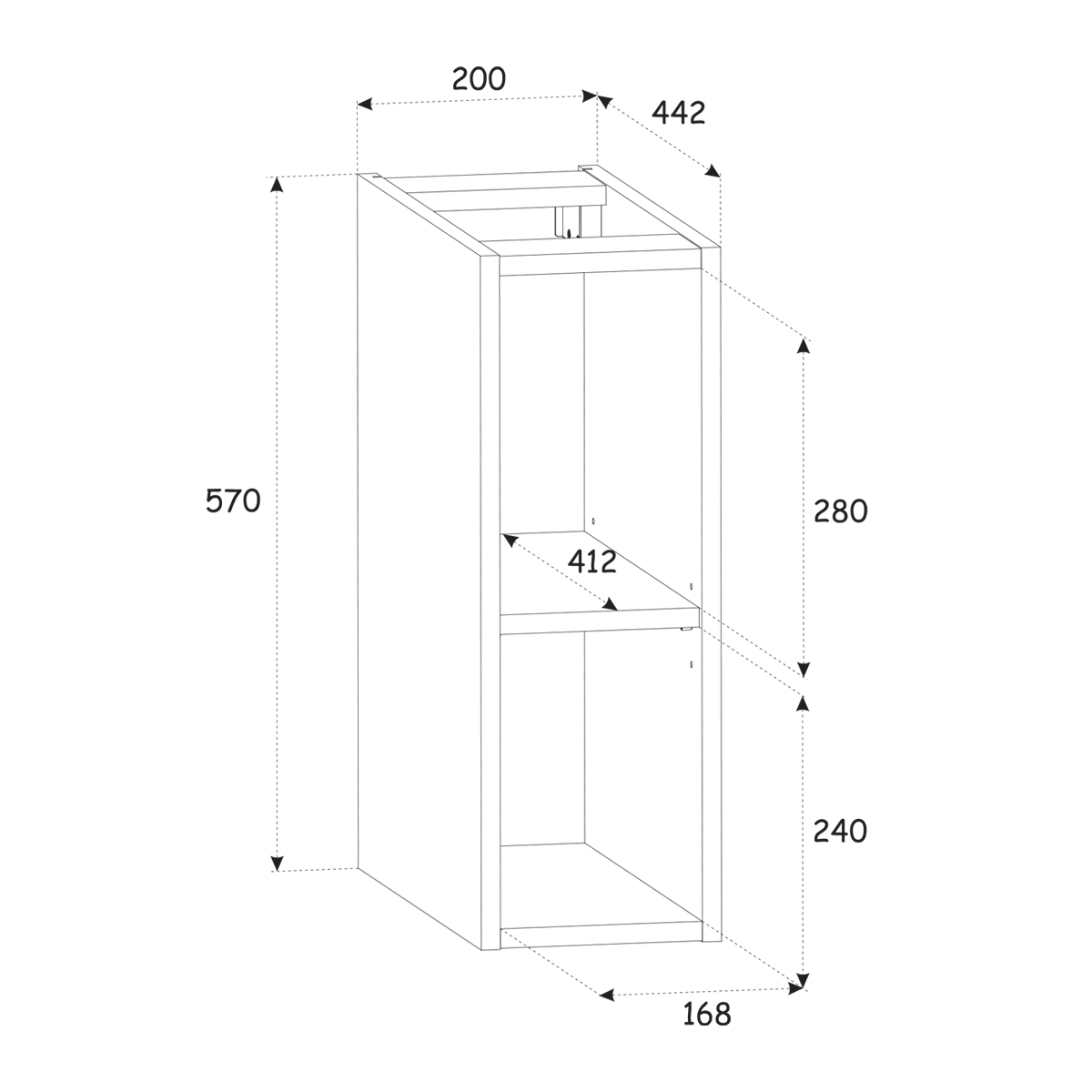 gaia_dimensions_meuble_sous_vasque_niche_20cm