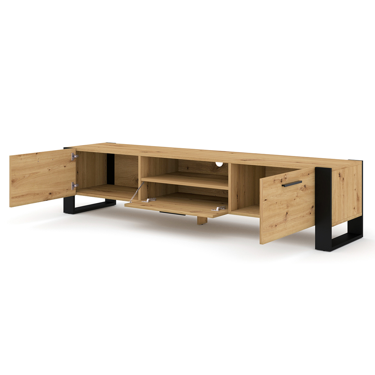 Nouka_bois_meuble_TV_200cm_2