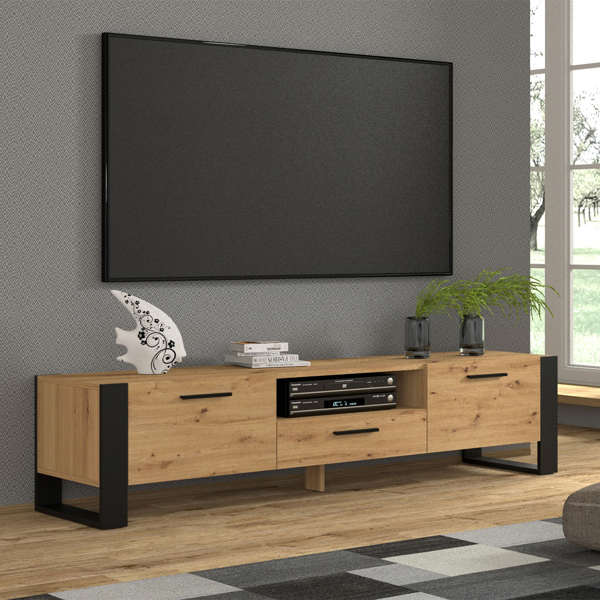 Nouka_bois_meuble_TV_200cm_3