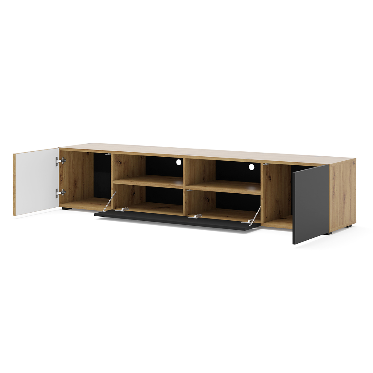 Nera_bois_noir_meuble_TV_200cm_2
