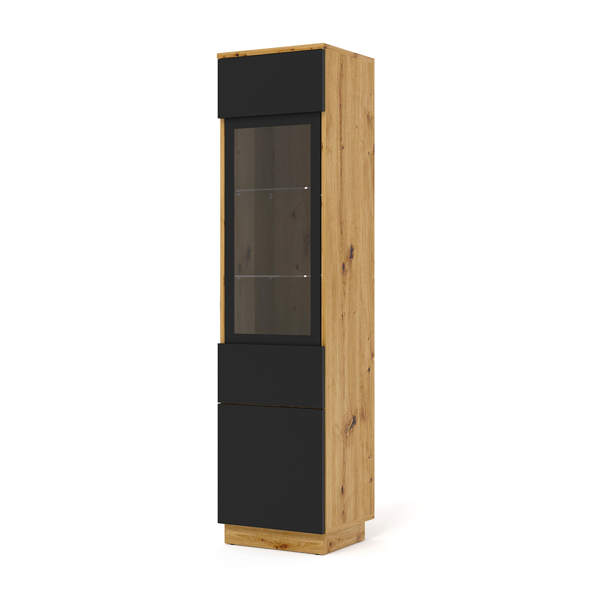 Vitrine 2 portes Aurus Bois et Noir