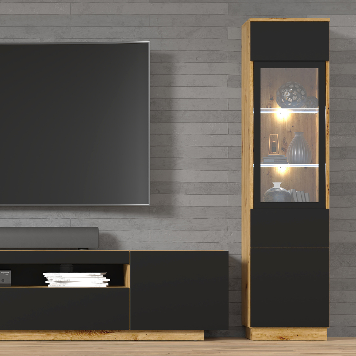 Aurus_bois_noir_vitrine_1porte_5