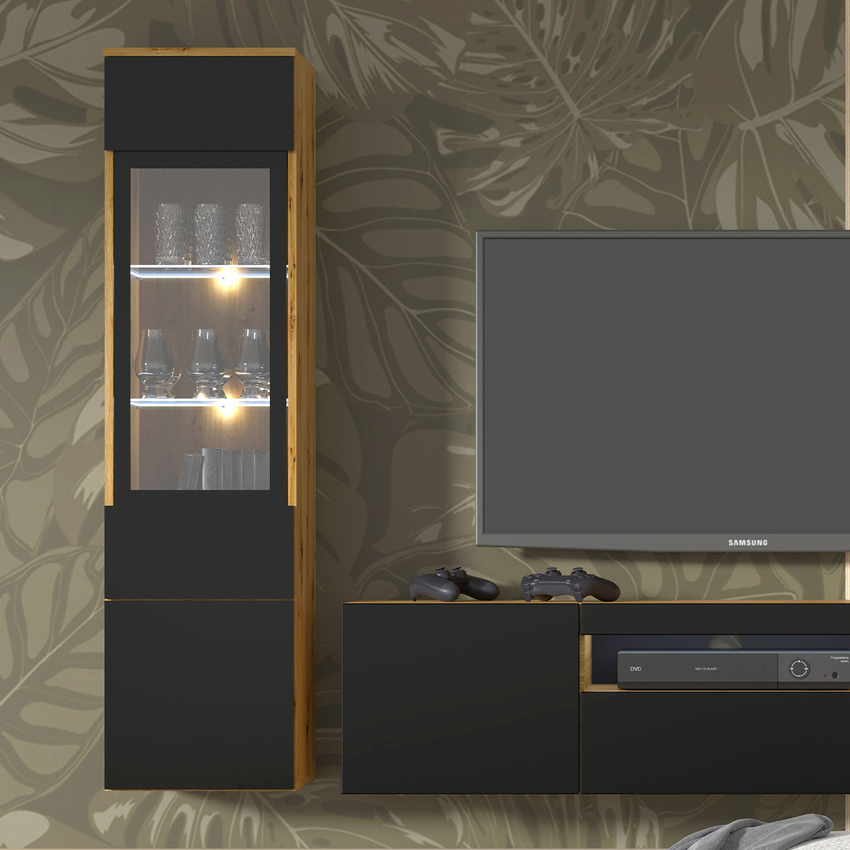 Aurus_bois_noir_vitrine_1porte_6