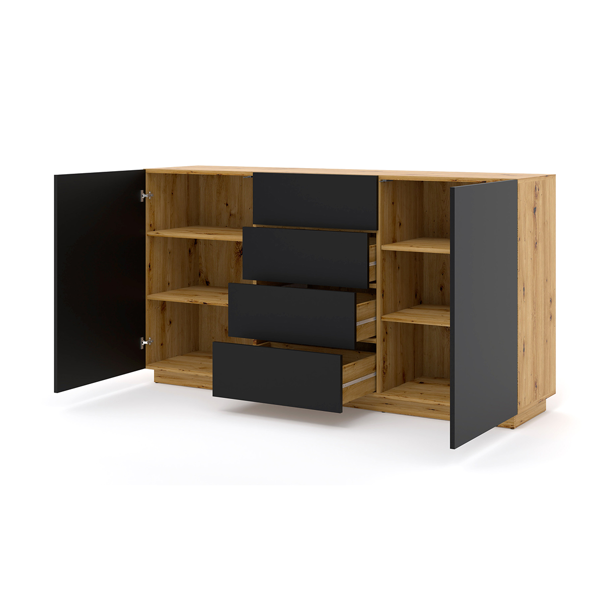 Aurus_bois_noir_buffet_2portes_4tiroirs_2