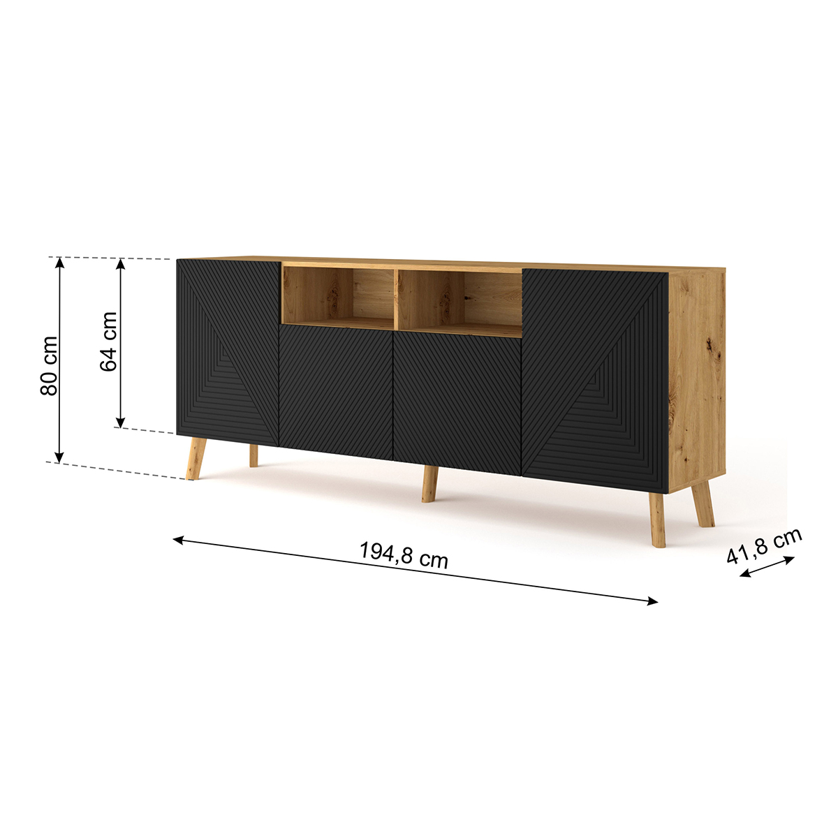 Nexa_bois_noir_buffet_4portes_5