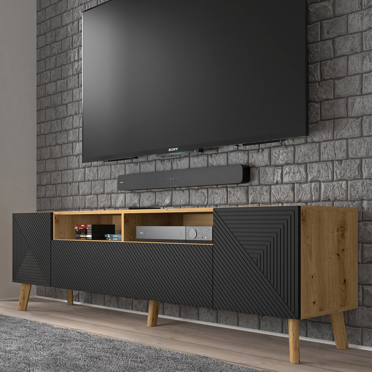 Nexa_bois_noir_meuble_TV_195cm_3