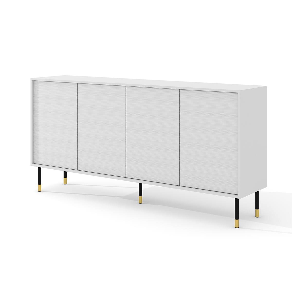 Buffet 4 portes Rani Blanc