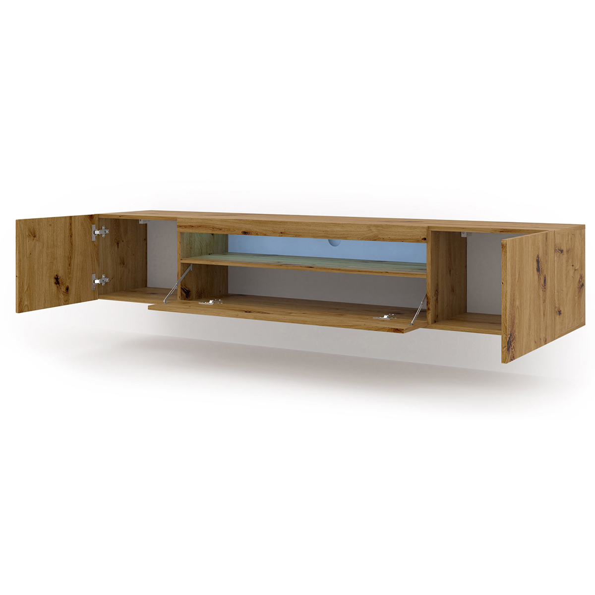 Aurus_bois_meubleTV_200cm_LED_2