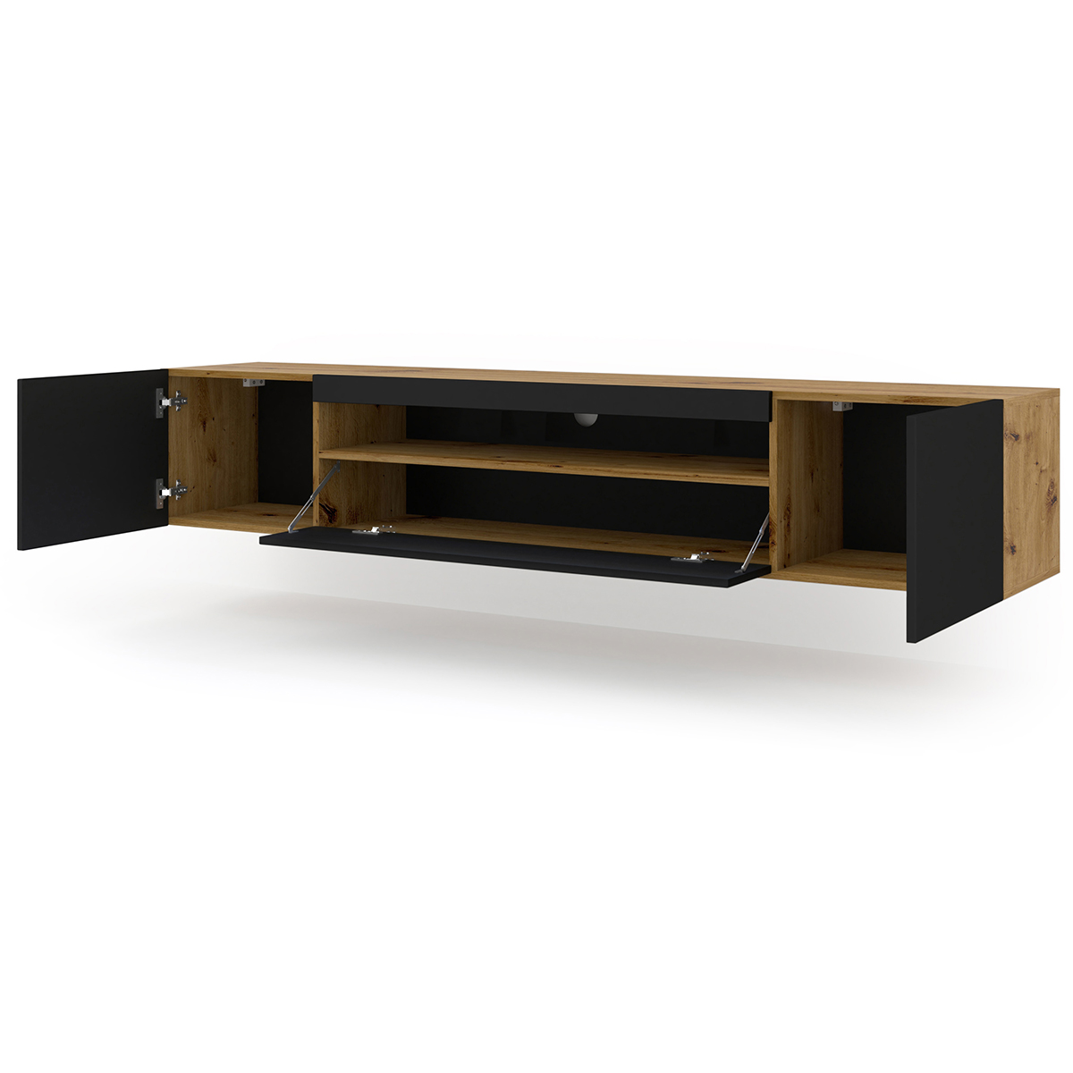 Aurus_bois_noir_meubleTV_200cm_2