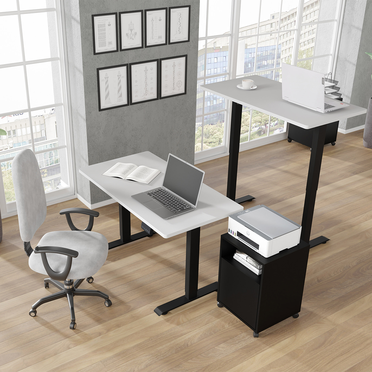 Ergo_blanc_noir_bureau_120cm_ambiance_1