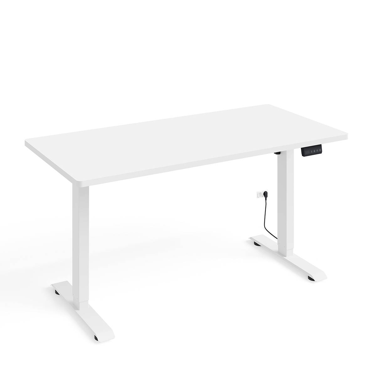 Bureau électrique 140 cm Ergo Blanc