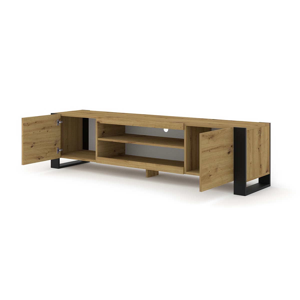 Gani_bois_noir_meuble_TV_188cm_2