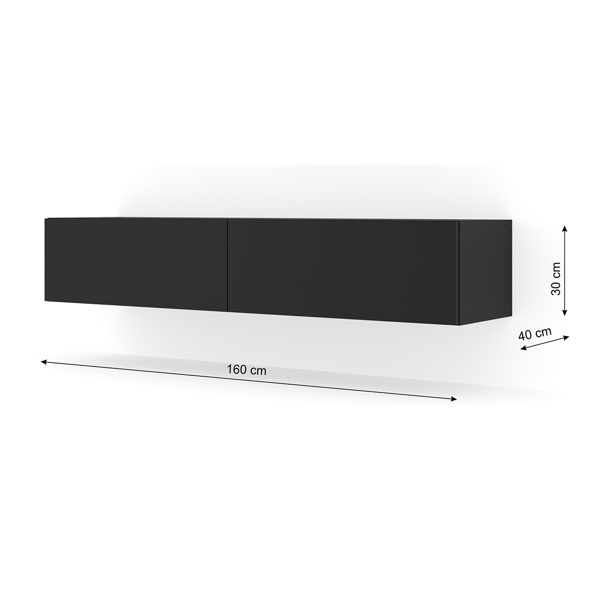 Bali_noir_meuble_TV_160cm_dimensions