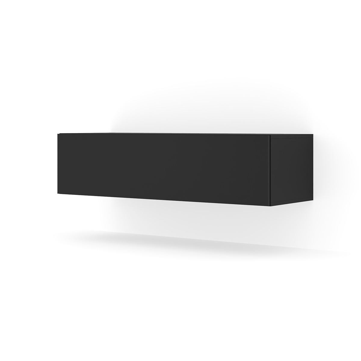 Meuble TV mural 1 porte 120 cm Bali Noir