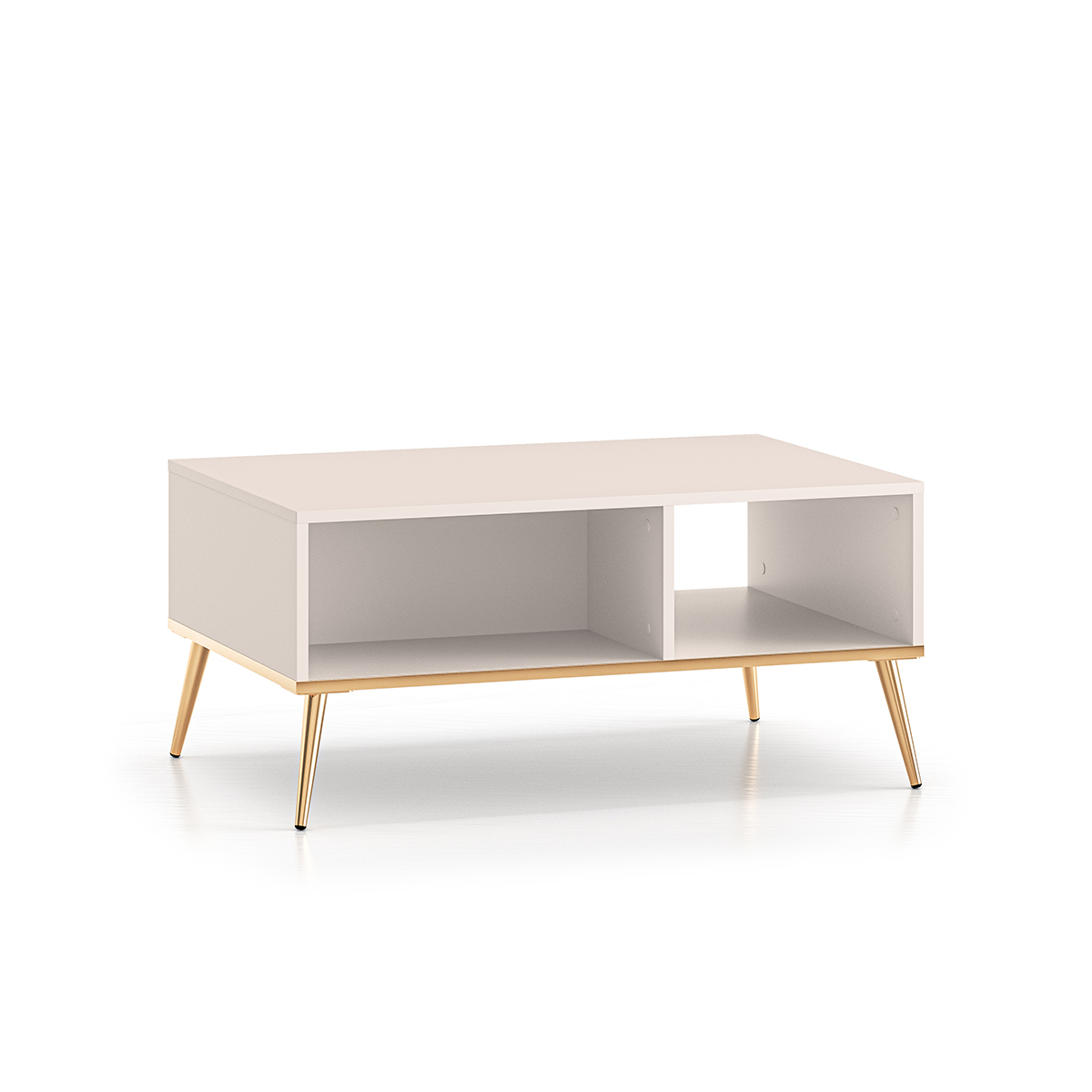 Table basse Olivia Cachemire et Doré