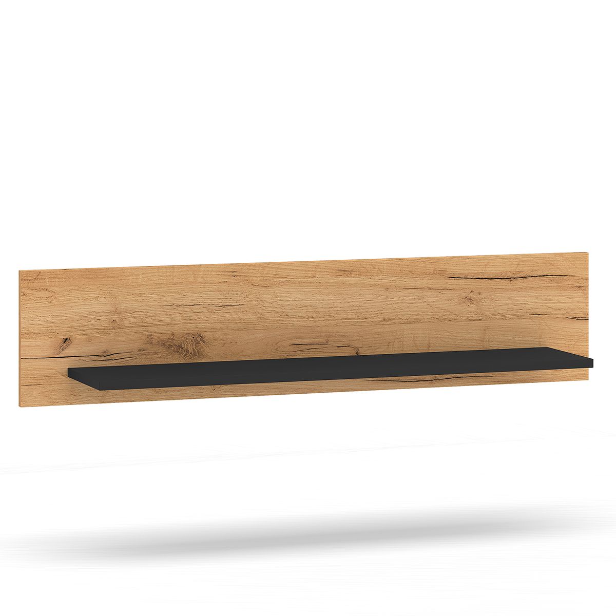 Étagère murale 110cm Solal Bois et Noir