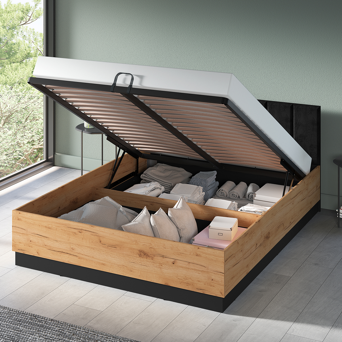 petits-meubles_Solal_bois_noir_lit_coffre_160x200_04