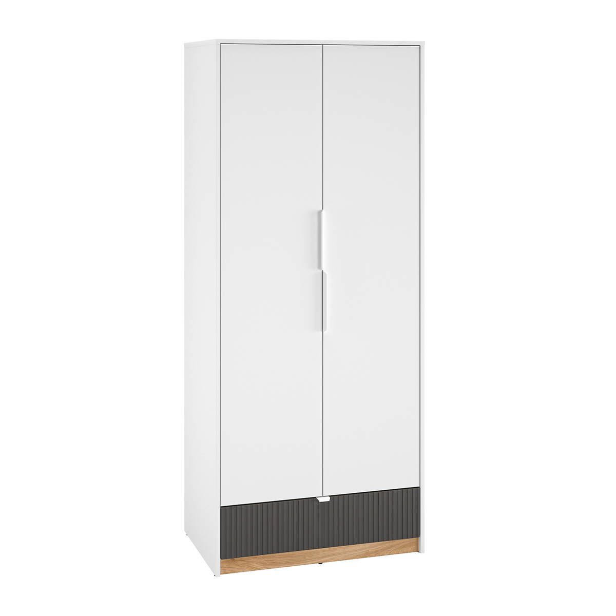 Armoire 2 portes 1 tiroir Ronan Blanc