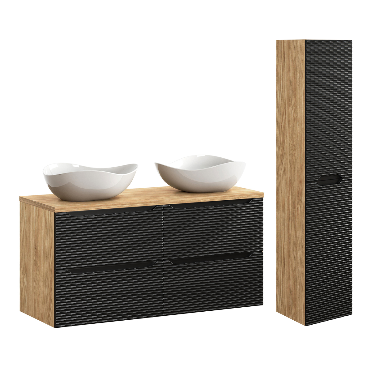 elora-noir-salle-de-bain-pack-120cm-4-tiroirs-meuble-double-vasque-cloud-1