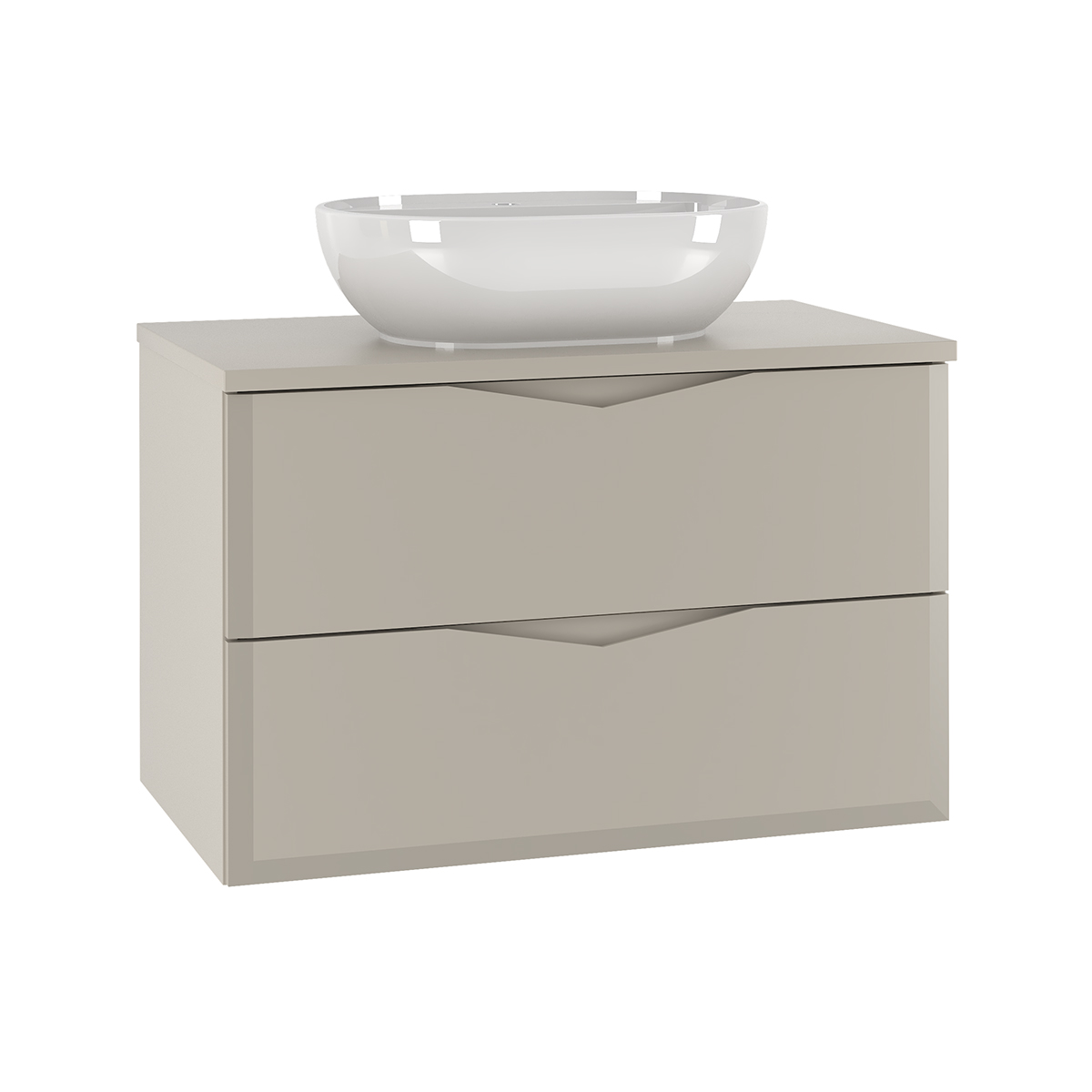Meuble simple vasque 80cm Ellie Cachemire