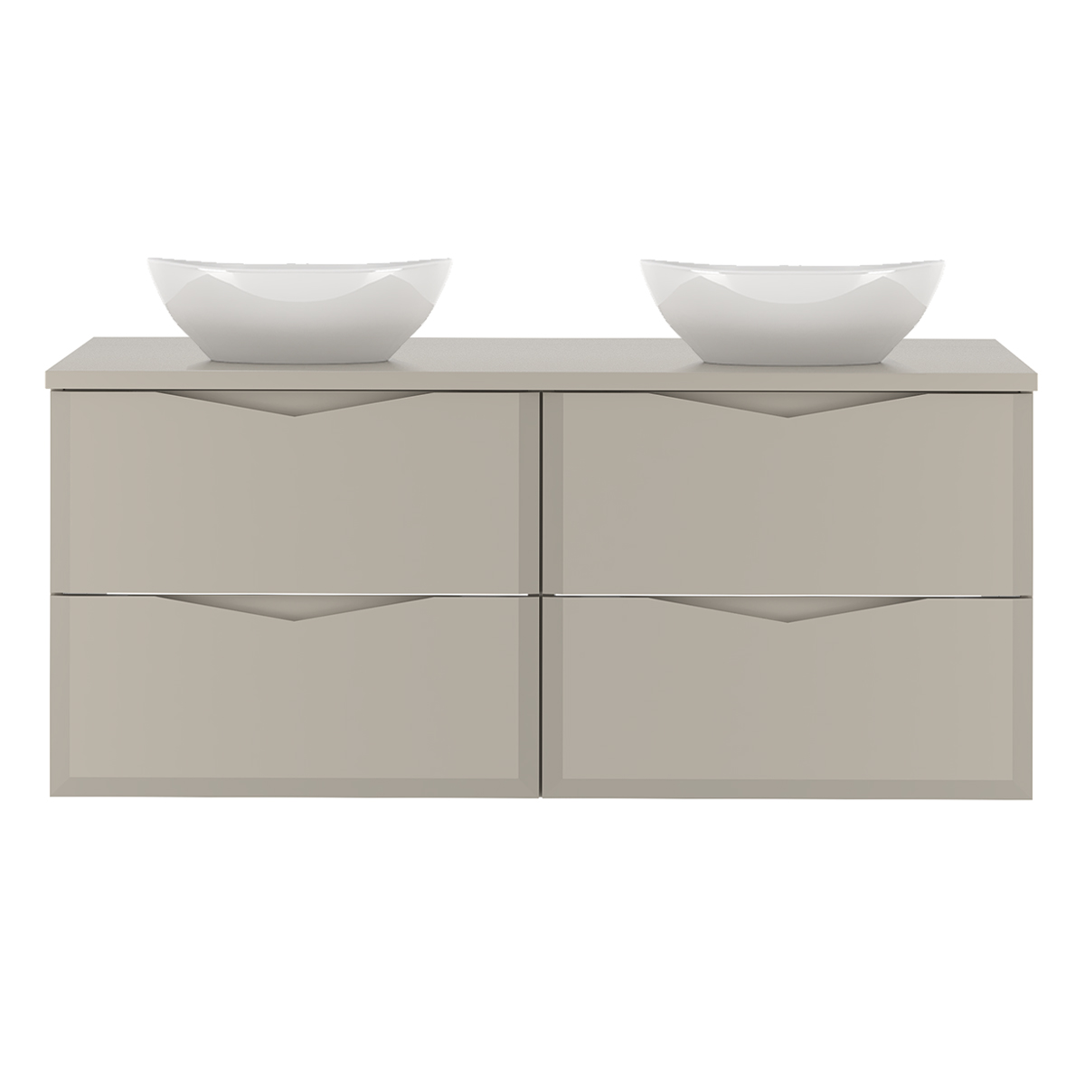 Meuble double vasque 120cm Ellie Cachemire