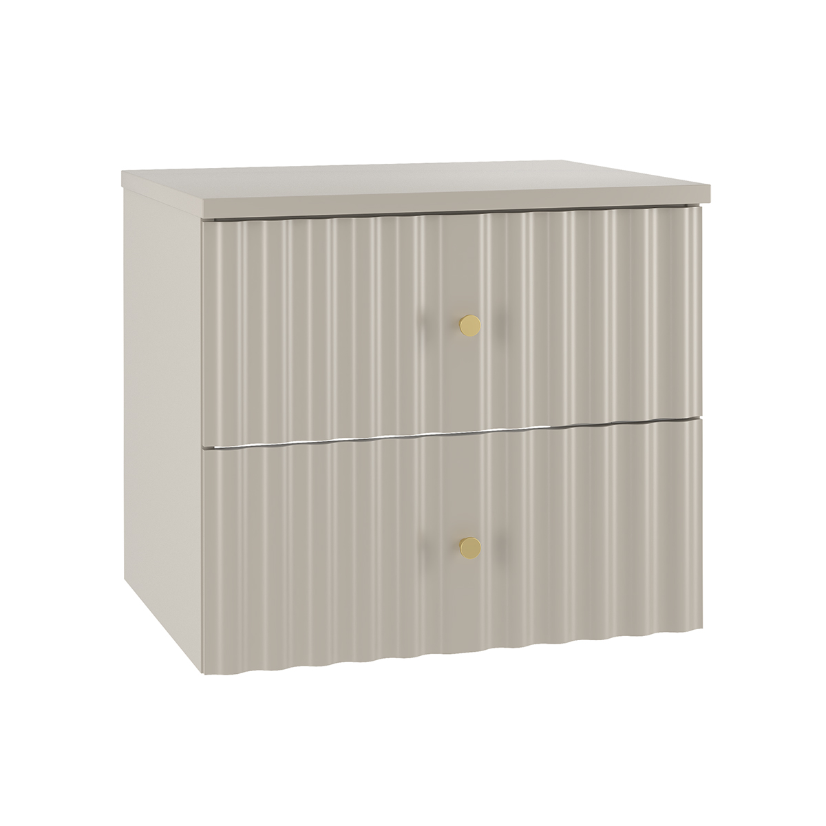Meuble sous-vasque 60cm plan de toilette Izae Cachemire